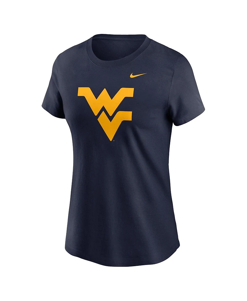 Nike Women's Navy West Virginia Mountaineers Primetime Evergreen Logo T-Shirt