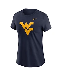 Nike Women's Navy West Virginia Mountaineers Primetime Evergreen Logo T-Shirt