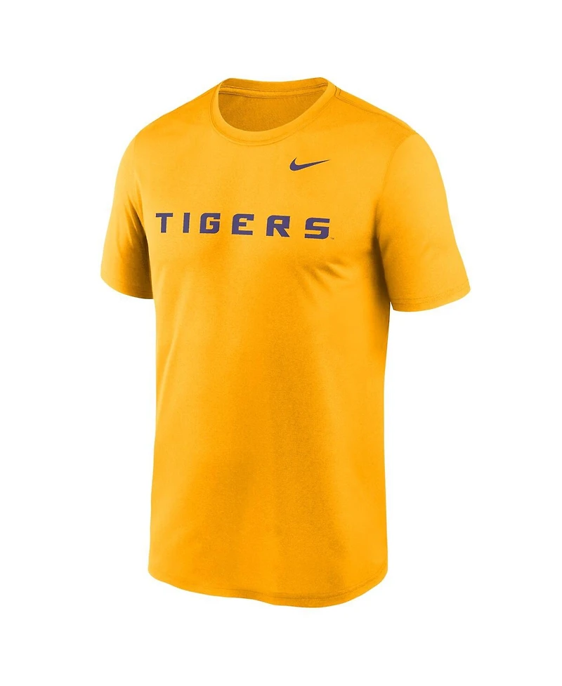 Nike Men's Gold Lsu Tigers Primetime Legend Wordmark T-Shirt