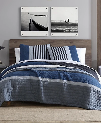 Nautica Rendon Reversible 3 Piece Quilt Set, King