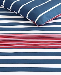 Nautica Kennedy Stripe 3 Piece Comforter Set, King