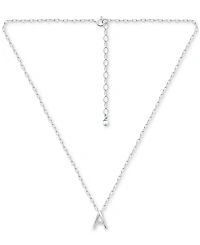 Giani Bernini Initial A Pendant Necklace in Sterling Silver, 16" + 2" extender, Created for Macy's