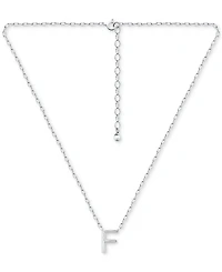 Giani Bernini Initial F Pendant Necklace in Sterling Silver, 16" + 2" extender, Created for Macy's