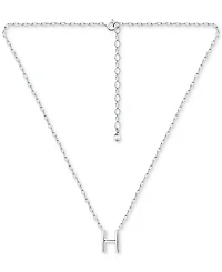 Giani Bernini Initial H Pendant Necklace in Sterling Silver, 16" + 2" extender, Created for Macy's