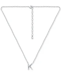 Giani Bernini Initial K Pendant Necklace in Sterling Silver, 16" + 2" extender, Created for Macy's