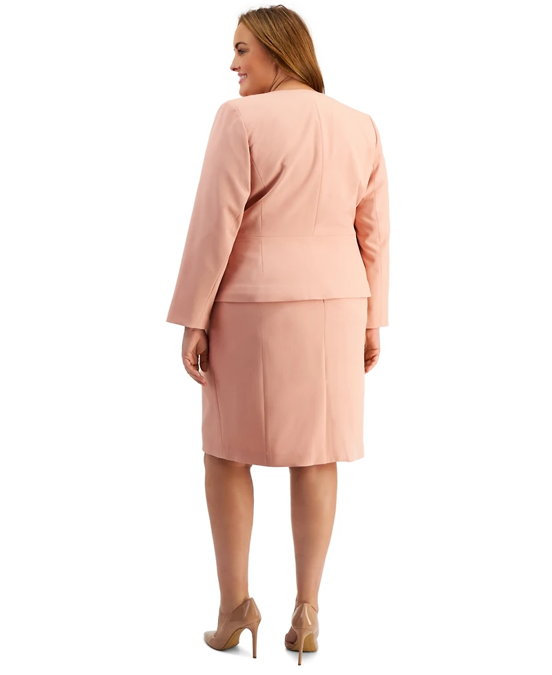 Le Suit Plus Two-Piece Dress