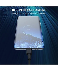 Aukey Cb-NCC2 1.8m Nylon Braided Usb-c to Usb-c Cable 60W/480Mbps