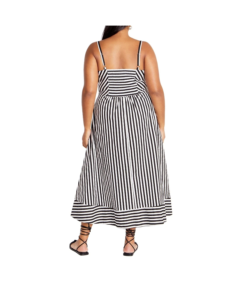 City Chic Plus Stripe Zaya Dress