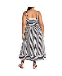 City Chic Plus Stripe Zaya Dress