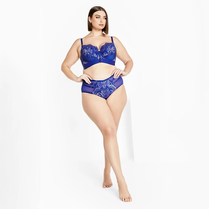 City Chic Women's Plus Alexis Contour Longline Bra