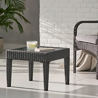 Streamdale Furniture Woven Outdoor Accent Table, Weather-Resistant