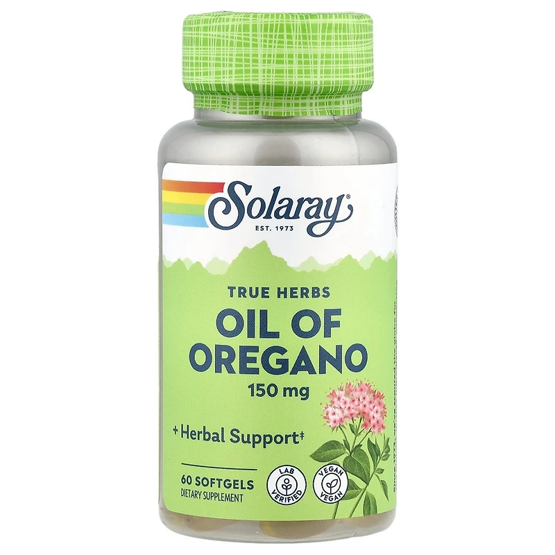 Solaray True Herbs Oil of Oregano 150 mg