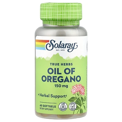 Solaray True Herbs Oil of Oregano 150 mg