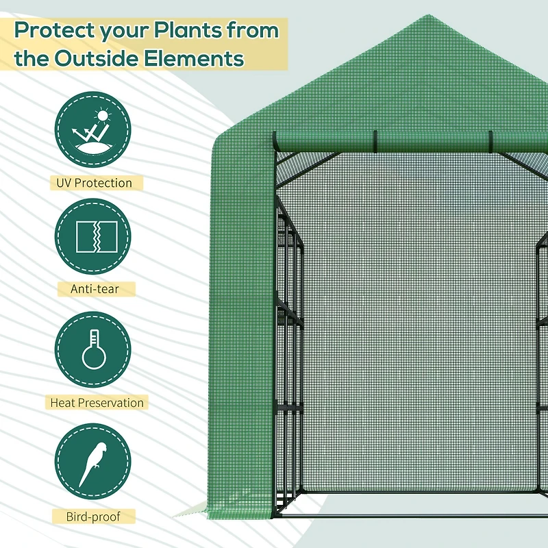 Walk-In Greenhouse Control Environment, Protect Plants, Grow Tropicals