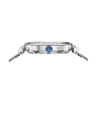 Hazel Stainless Steel Silver Tone & Blue Women's Watch 1272AHAS
