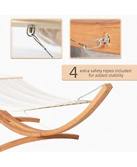 Extra-Large Outdoor Boho Hammock with Stand for Ultimate Relaxation
