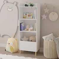 Simplie Fun 4-Tier Kids Bookcase & Toy Storage Organizer