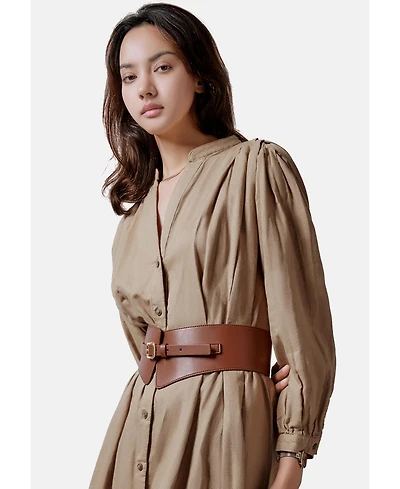 Women's Wide Stretch Belt Pin buckle Victoria Hyde Noa