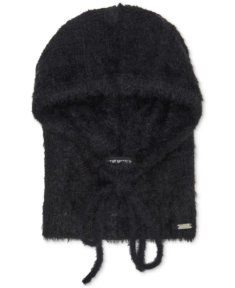 Steve Madden Women's Solid Eyelash Drawstring Hood
