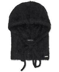 Steve Madden Women's Solid Eyelash Drawstring Hood