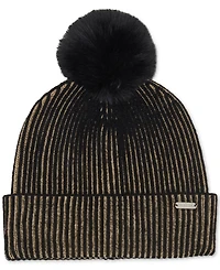 Steve Madden Women's Seeing Double Ribbed Beanie