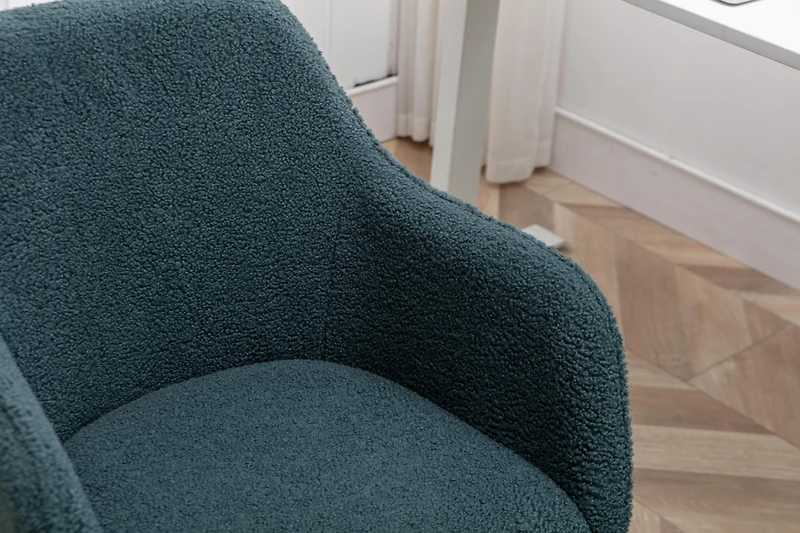 Streamdale Modern Adjustable Office Chair with Teddy Fabric