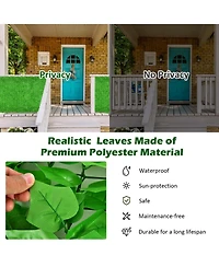 Slickblue 4 Pieces 118 x 39 Inch Artificial Ivy Privacy Fence for Fence and Vine Decor