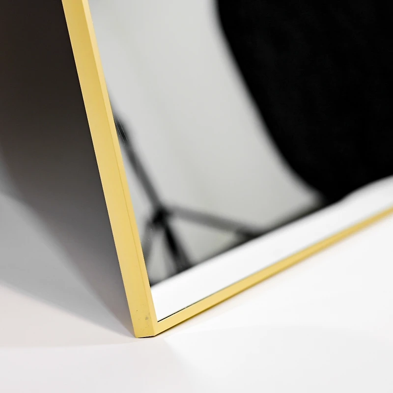 Homlux Arched Wall Mounted Mirror 20"x30" in Gold