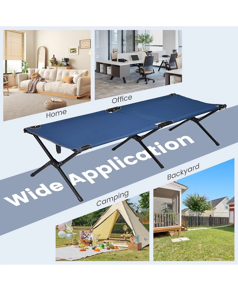 Slickblue Adults Kids Folding Camping Cot