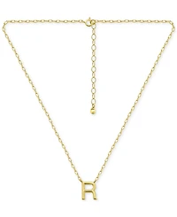 Giani Bernini Initial R Pendant Necklace in 18k Gold-Plated Sterling Silver, 16" + 2" extender, Created for Macy's