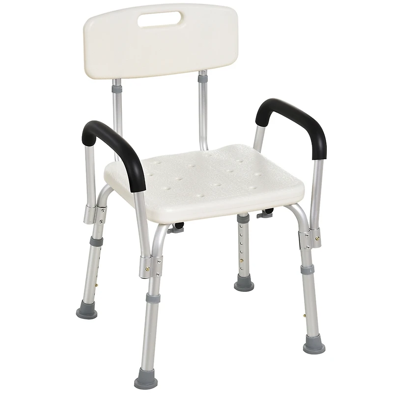 Adjustable Medical Shower Chair Bath Tub Seat Bench Easy Detachable Backrest