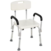 Adjustable Medical Shower Chair Bath Tub Seat Bench Easy Detachable Backrest