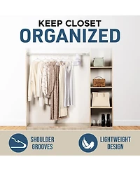 Lifemaster Plastic Clothes Hanger Set - 100 Pieces Versatile, Lightweight, Space-Saving, Non-Slip, Slim Designed, Dry and Wet Clothes Hanger Set
