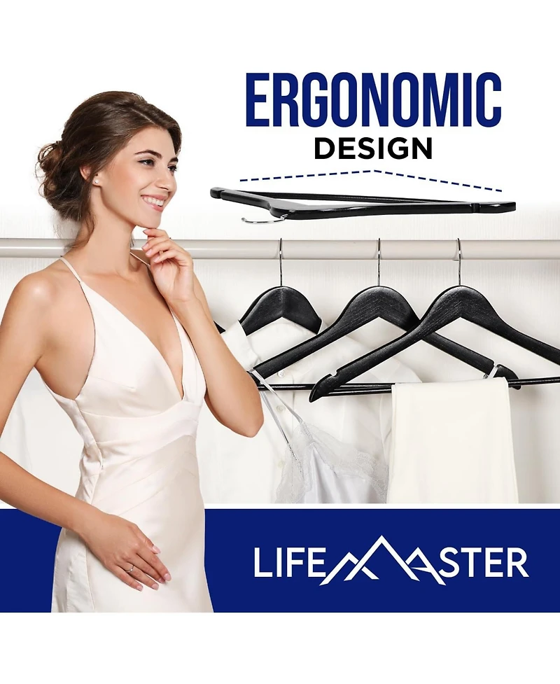 Lifemaster Wooden Hanger Set