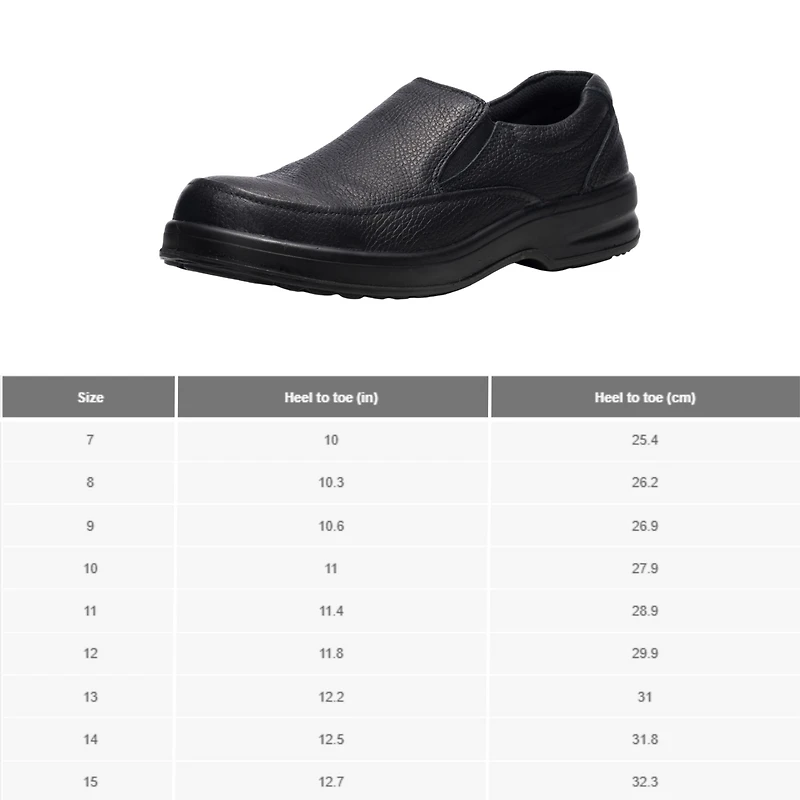 Alpine Swiss Men's Arbete Work Shoes Slip Resistant Real Leather Slip-On Loafers