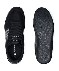 Alpine Swiss Men's Liam Fashion Sneakers Suede Trim Low Top Lace Up Tennis Shoes