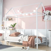 Streamdale Twin Metal Floor Bed Frame for Kids