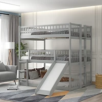Streamdale Triple Bunk Bed with Ladder and Slide