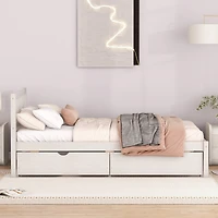 Streamdale Modern Twin Platform Bed with Storage