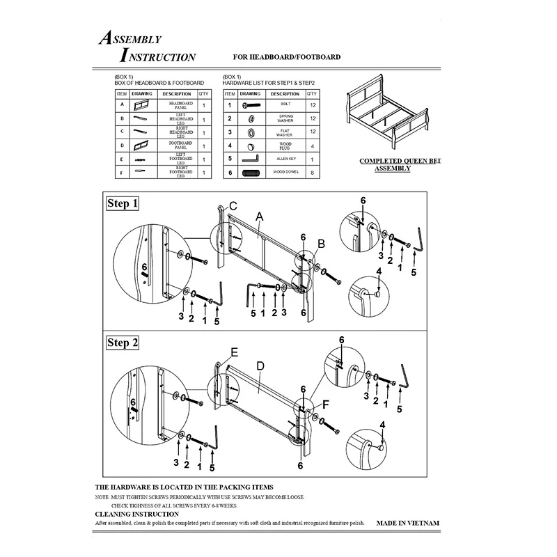 Streamdale Louis Phillipe Queen Panel Sleigh Bed