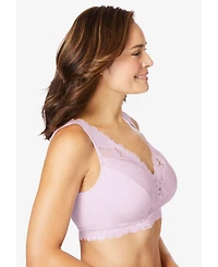 Comfort Choice Women's Plus Lace Leisure Bralette
