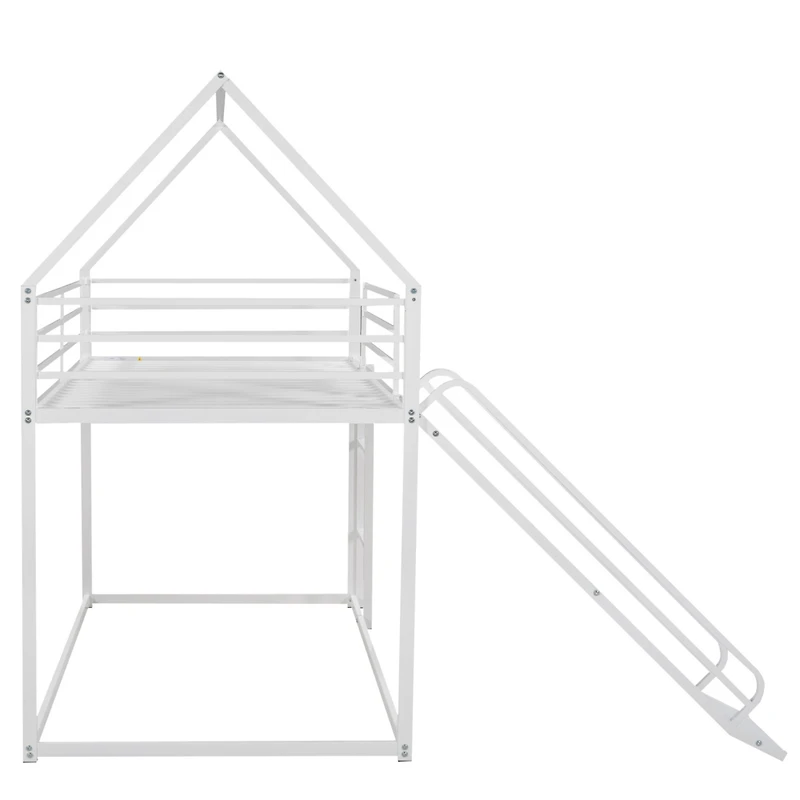 Streamdale Twin Over House Bunk Bed With Ladder And Slide