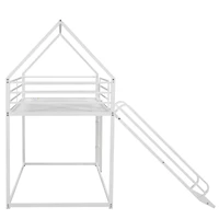 Streamdale Twin Over House Bunk Bed With Ladder And Slide