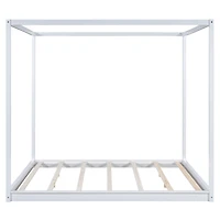 Streamdale King Canopy Platform Bed With Support Legs