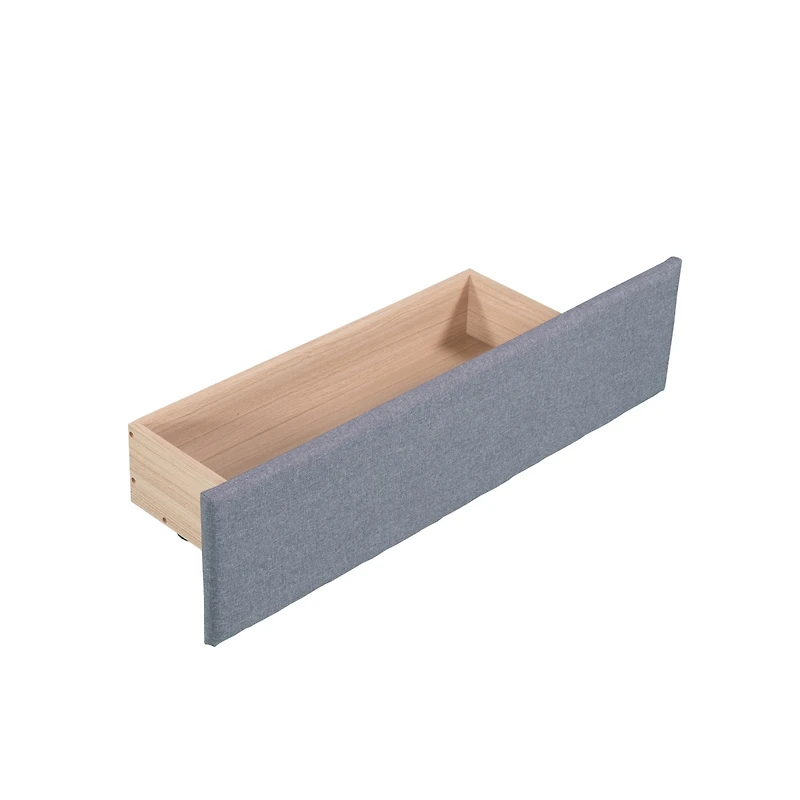 Streamdale Upholstered Double Twin Daybed With Trundle And Drawer
