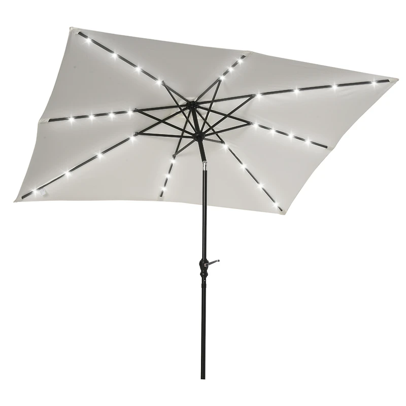 Illuminating Solar Patio Umbrella Shade and Light in One