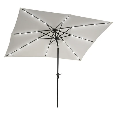 Illuminating Solar Patio Umbrella Shade and Light in One