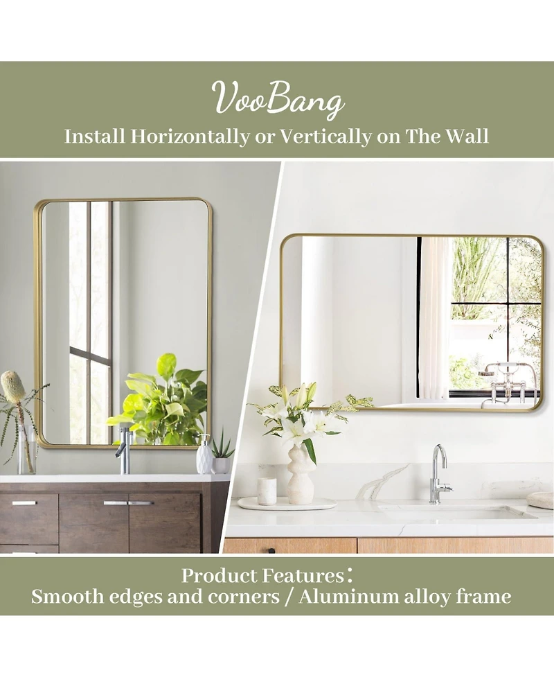 Homlux Rectangular Wall Mounted Mirror