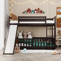 Streamdale Twin Over Bunk Bed With Slide And Ladder