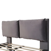Streamdale Queen Size Platform Bed with Usb Ports and Sensor Light